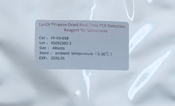 Kit Uji Cepat Keamanan Pangan Berbasis Teknologi PCR Real Time Kering Beku untuk Deteksi Salmonella dalam Pemantauan Keamanan Pangan