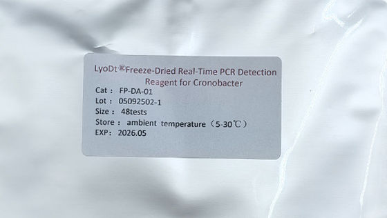 Kit Tes Cepat Keselamatan Pangan dengan Tabung PCR Pra-Dispensed untuk Deteksi Kronobacter yang Nyaman dan Cepat dalam Produk Pangan